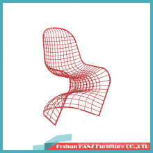 Red Metal Panton 1007 Dinner Chair